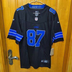 Nike Sam LaPorta #87 Black Detroit Lions Jersey